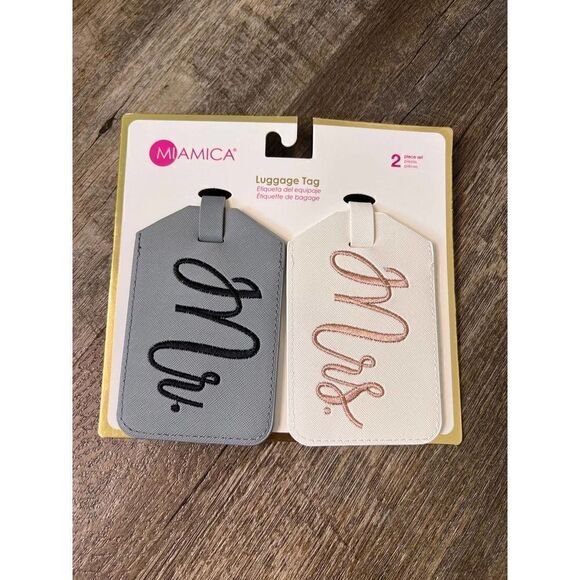 ‎Miamica His/Hers Luggage Tags  - Picture 1 of 2
